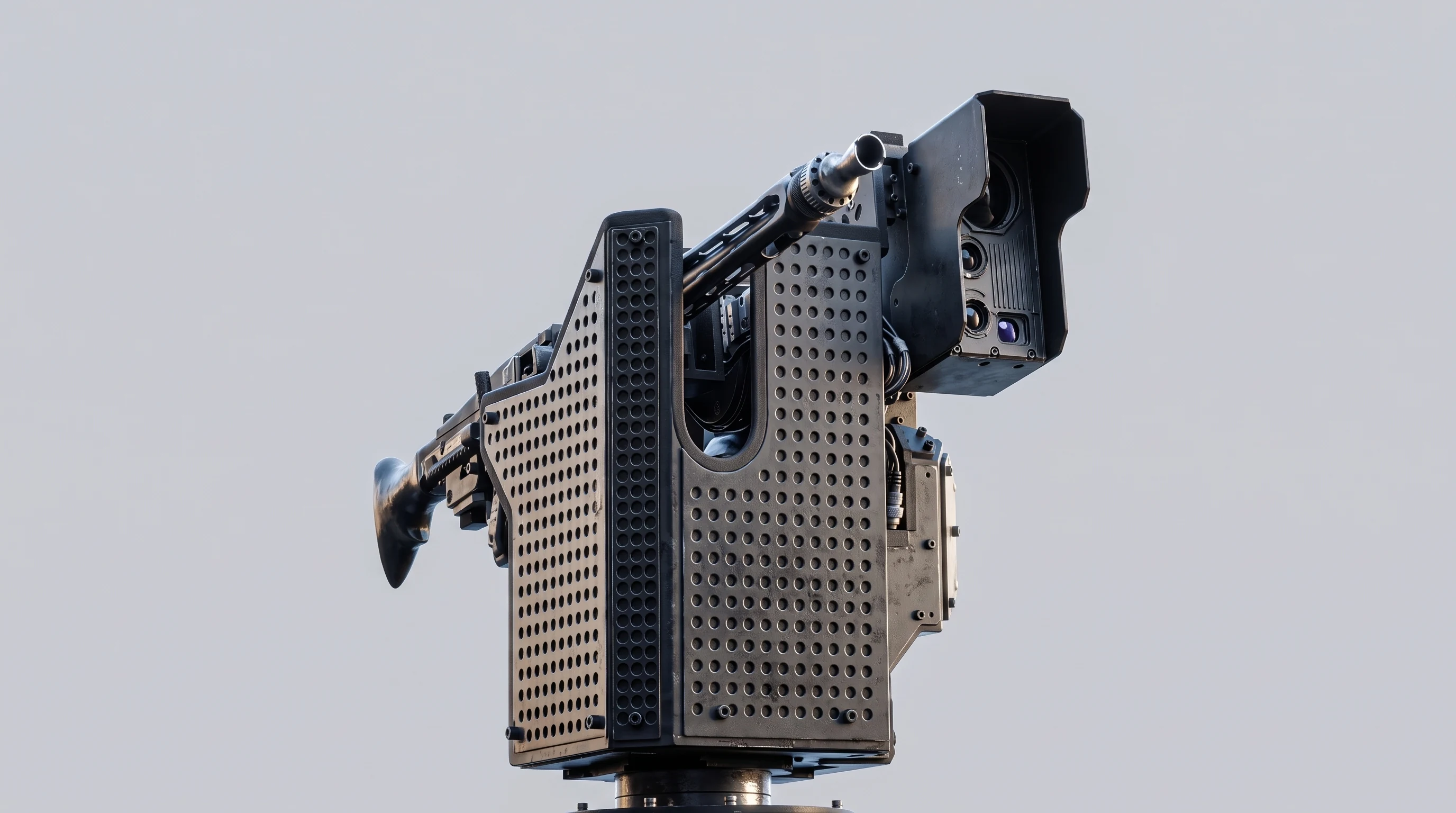 ZARB Light Vehicular remote control weapon system for light tactical vehicles manufactured by MHIL